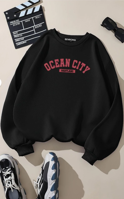 Ocean City Oversize Sweatshirt – Kapıda Ödeme