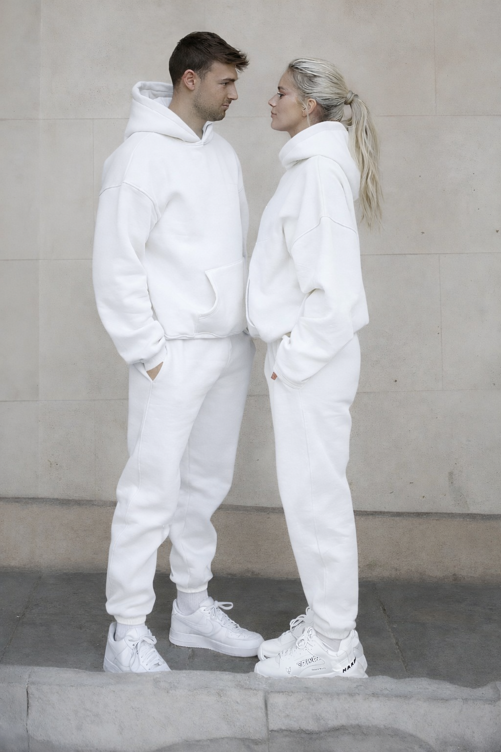 Unisex Siyah Oversize Kapüşonlu Eşofman Takımı/ Kapıda Ödeme