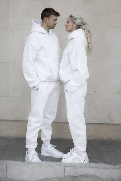 Unisex Siyah Oversize Kapüşonlu Eşofman Takımı/ Kapıda Ödeme