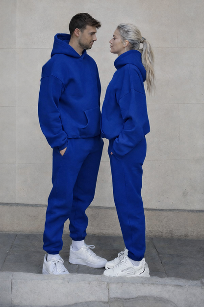 Unisex Siyah Oversize Kapüşonlu Eşofman Takımı/ Kapıda Ödeme