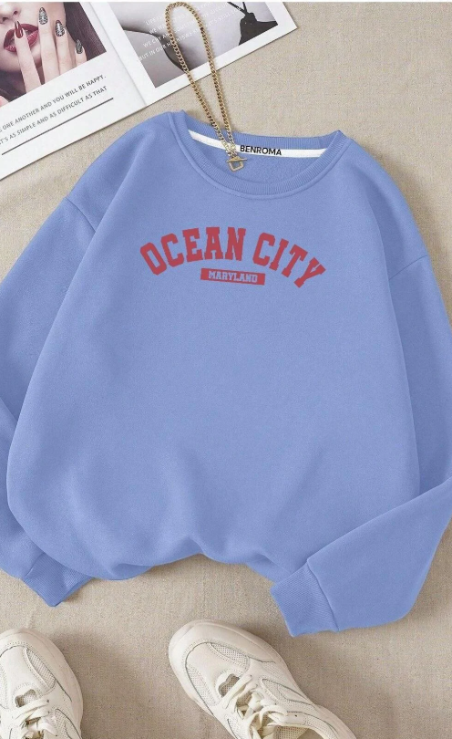 Ocean City Oversize Sweatshirt – Kapıda Ödeme