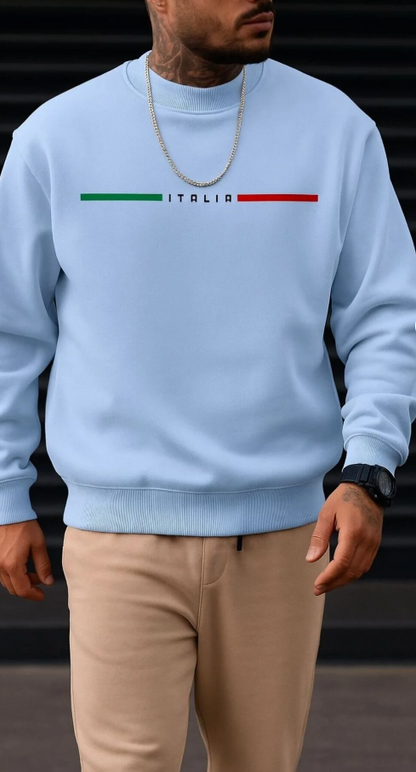 ITALIA yazılı sweatshirt / KAPIDA ÖDEMELİ