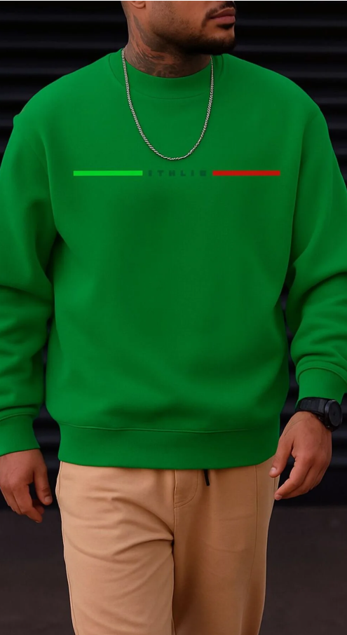 ITALIA yazılı sweatshirt / KAPIDA ÖDEMELİ