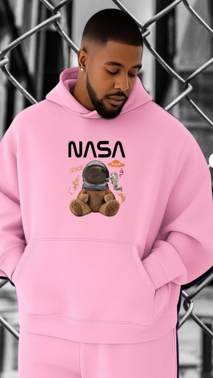 NASA Baskılı Kapüşonlu Sweatshirt – Kapıda Ödeme