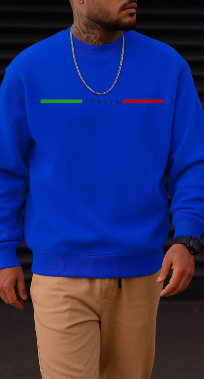 ITALIA yazılı sweatshirt / KAPIDA ÖDEMELİ