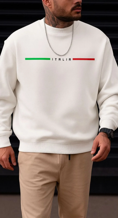 ITALIA yazılı sweatshirt / KAPIDA ÖDEMELİ