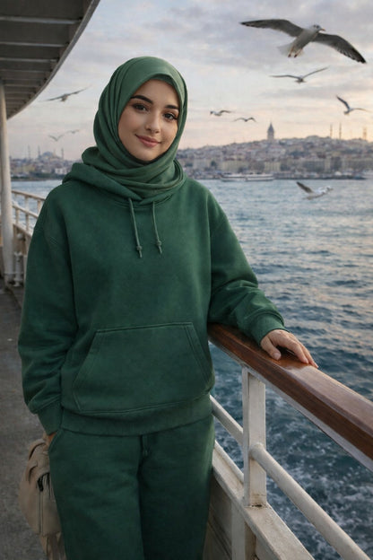 🖤 Kapıda Ödeme Oversize Kapüşonlu Sweatshirt