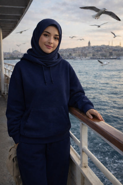 🖤 Kapıda Ödeme Oversize Kapüşonlu Sweatshirt