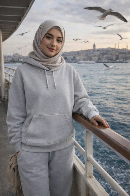 🖤 Kapıda Ödeme Oversize Kapüşonlu Sweatshirt