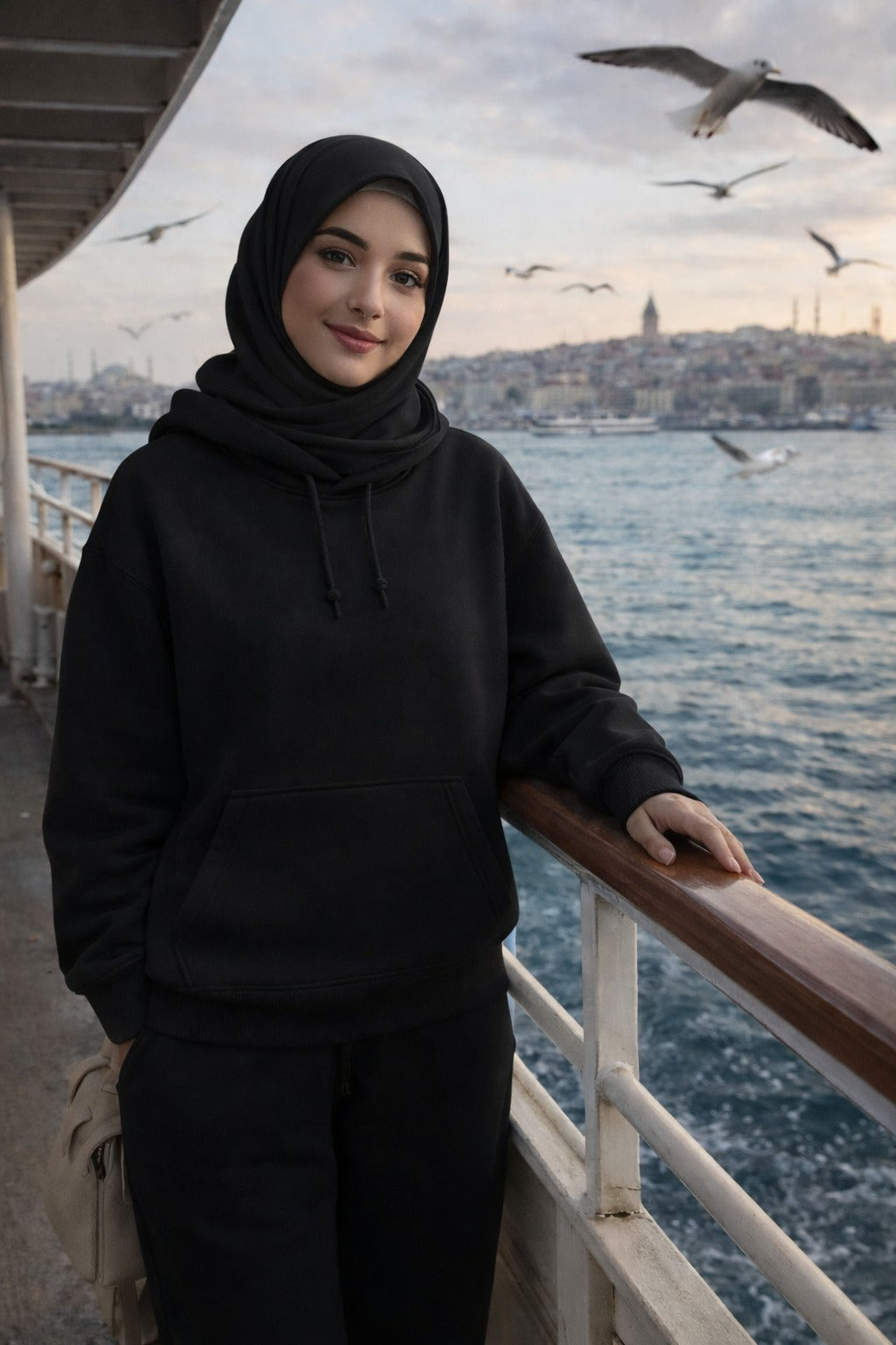 🖤 Kapıda Ödeme Oversize Kapüşonlu Sweatshirt